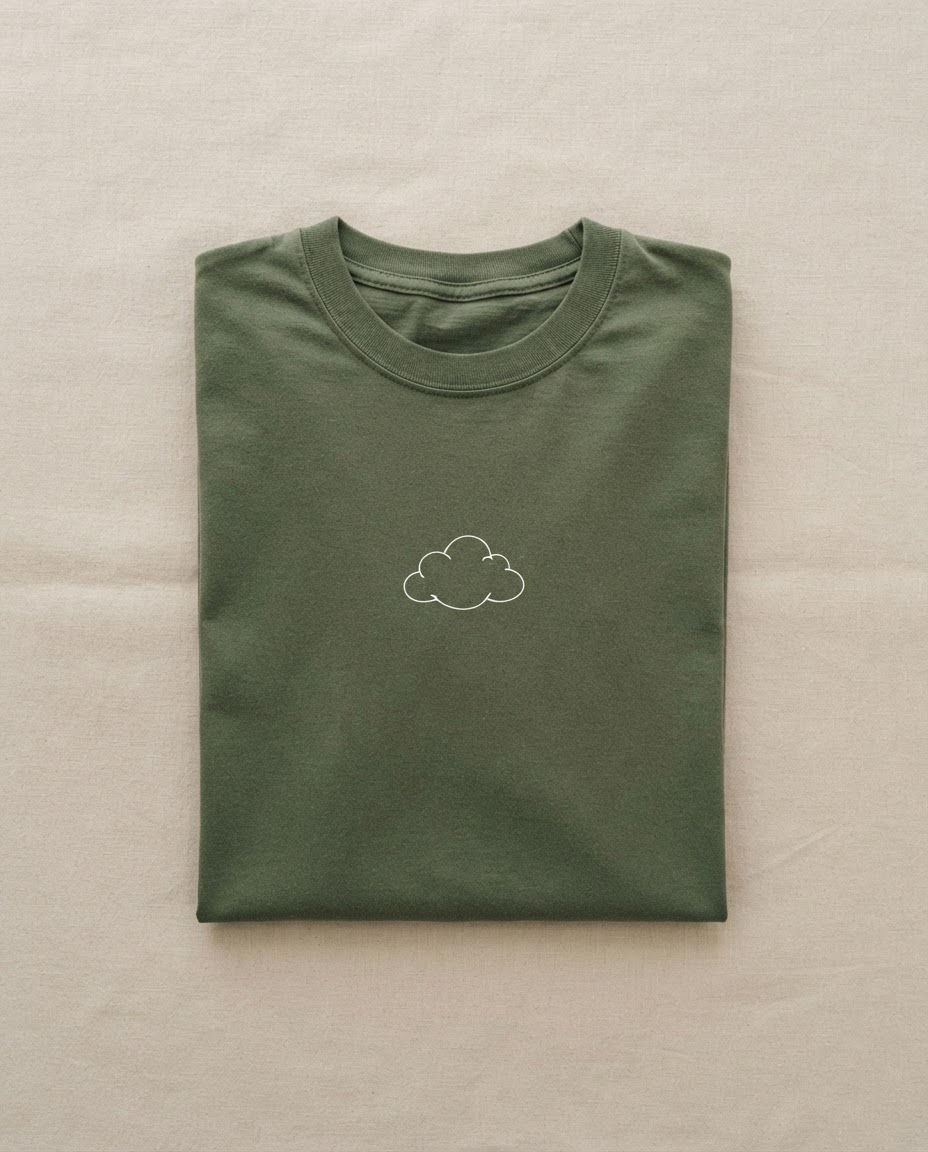 เสื้อยืด Oversize ลาย Soft Cloud